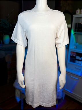 Cotton Citizen White “Tokyo” 100% Cotton Short Sleeve Tee Shirt Dress, Sz S